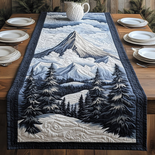 Snow Mountain Quilted Table Runner GFTOHD5731