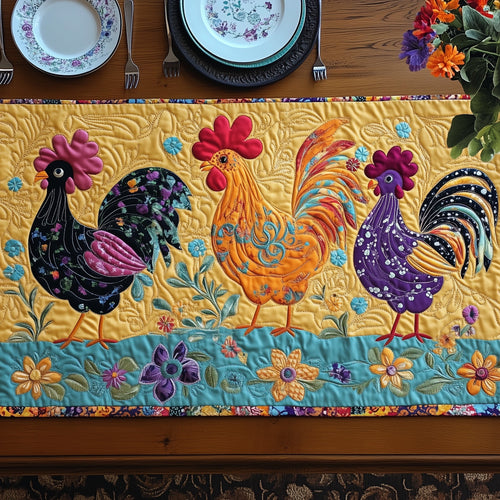 Chicken Heaven Quilted Table Runner GFTOHD6015