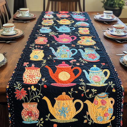 Tea Time Elegance Quilted Table Runner GFTOHD6203