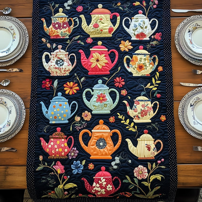 Tea Time Elegance Quilted Table Runner GFTOHD6204