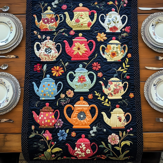 Tea Time Elegance Quilted Table Runner GFTOHD6204