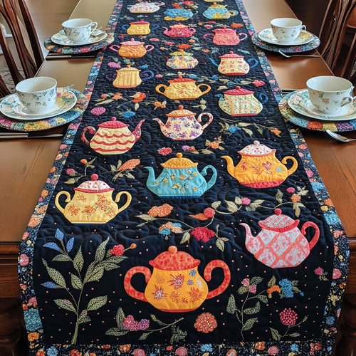 Tea Time Elegance Quilted Table Runner GFTOHD6205
