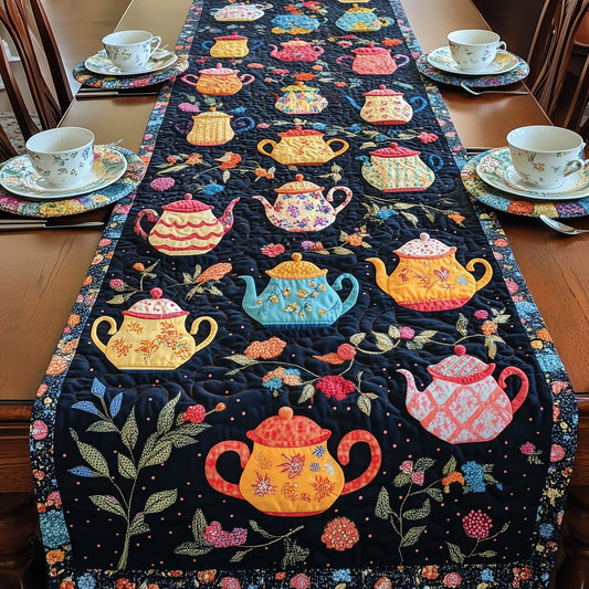 Tea Time Elegance Quilted Table Runner GFTOHD6205