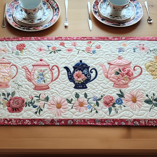 Blush Tea Dreams Quilted Table Runner GFTOHD6213