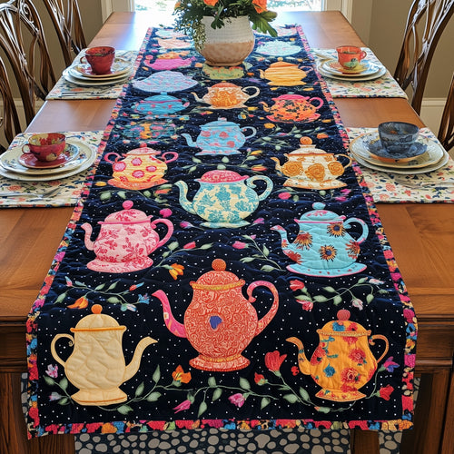 Patchwork Tea Party Quilted Table Runner GFTOHD6215
