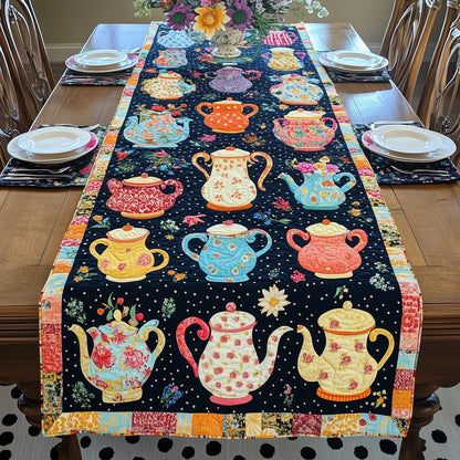 Patchwork Tea Party Quilted Table Runner GFTOHD6216