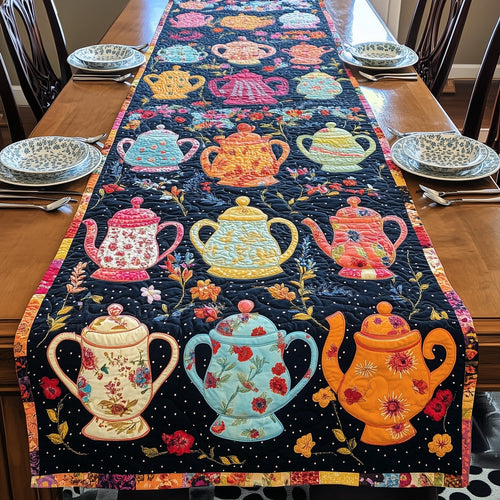 Patchwork Tea Party Quilted Table Runner GFTOHD6217