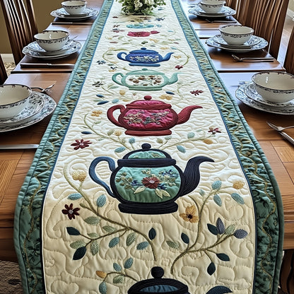 The Floral Teatime Quilted Table Runner GFTOHD6219