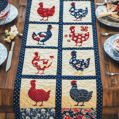 Country Chic Cluckers Quilted Table Runner GFTOHD6228