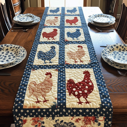 Feathers of Freedom Quilted Table Runner GFTOHD6231