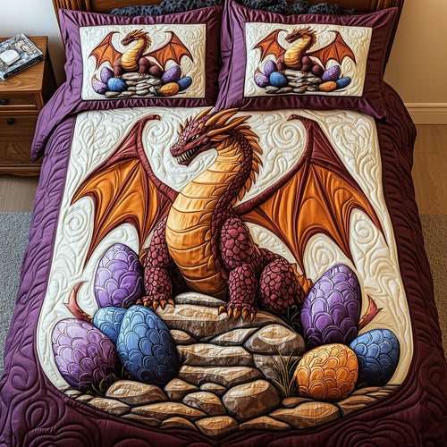 Guardian of the Hatchlings 3-Piece Quilted Bedding Set GFTOHD6378
