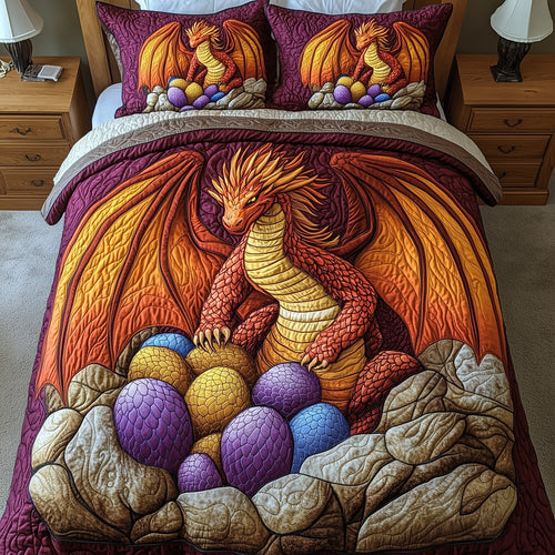 Guardian of the Hatchlings 3-Piece Quilted Bedding Set GFTOHD6380