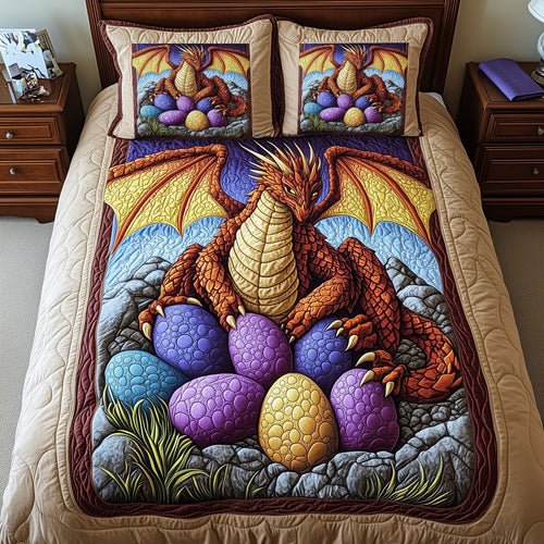 Warden of the Colorful Clutch 3-Piece Quilted Bedding Set GFTOHD6381
