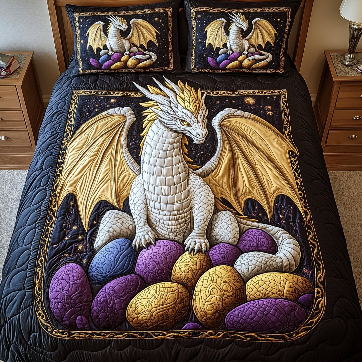 The Egg Keeper 3-Piece Quilted Bedding Set GFTOHD6385