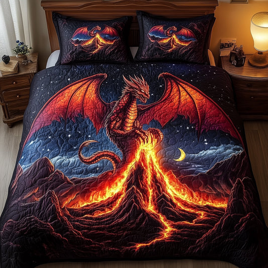 Lavaborn King 3-Piece Quilted Bedding Set GFTOHD6388