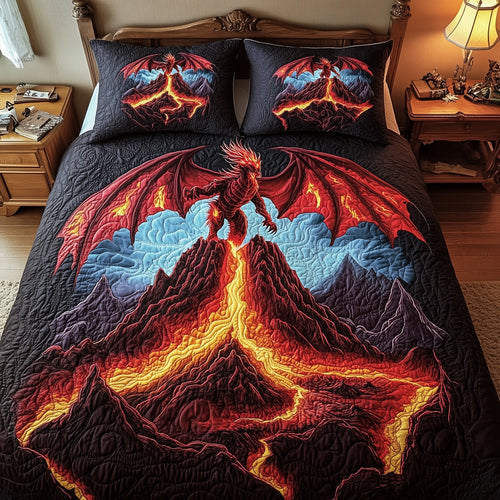 The Firelord Awakens 3-Piece Quilted Bedding Set GFTOHD6390