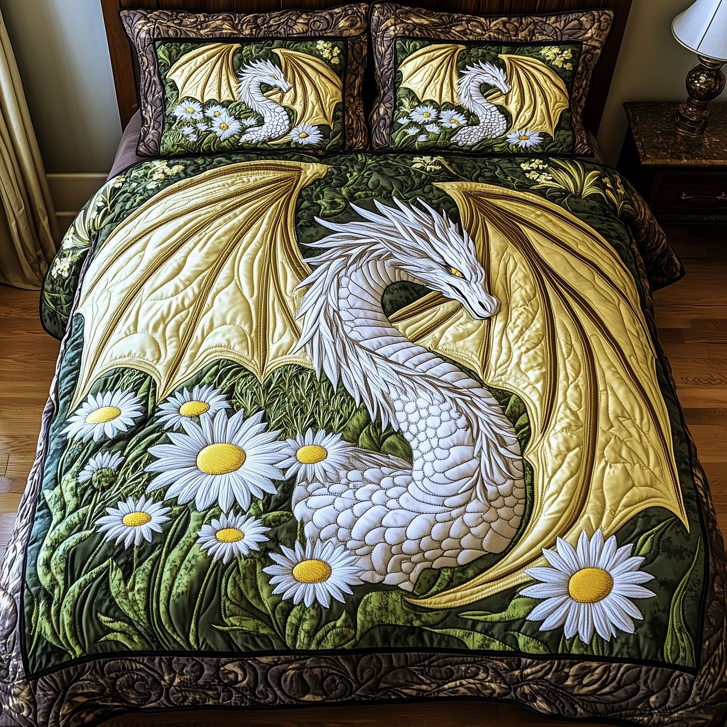 Daisyflame Sentinel 3-Piece Quilted Bedding Set GFTOHD6394