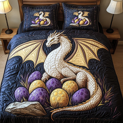 Majestic Dragon 3-Piece Quilted Bedding Set GFTOHD6404
