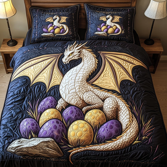 Majestic Dragon 3-Piece Quilted Bedding Set GFTOHD6404