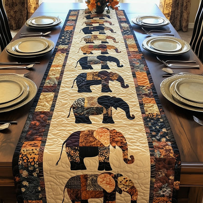 Elephant Dreamscape Trail Quilted Table Runner GFTOHD6414