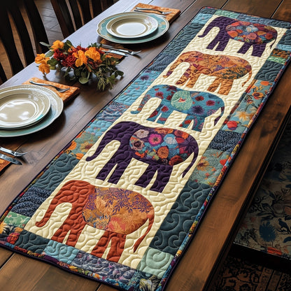 Patchwork Elephants Dream Quilted Table Runner GFTOHD6427