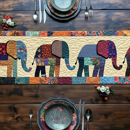 Patchwork Elephants Dream Quilted Table Runner GFTOHD6429