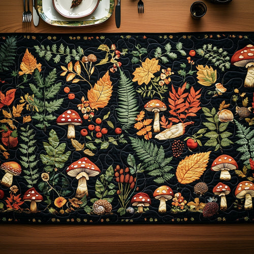 Mystic Mushroom Garden Quilted Table Runner GFTOHD6431