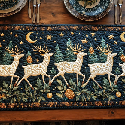 Celestial Deer Dance Quilted Table Runner GFTOHD6470