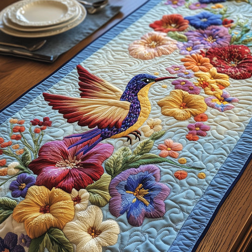Hummingbird Heaven Quilted Table Runner GFTOHD6554