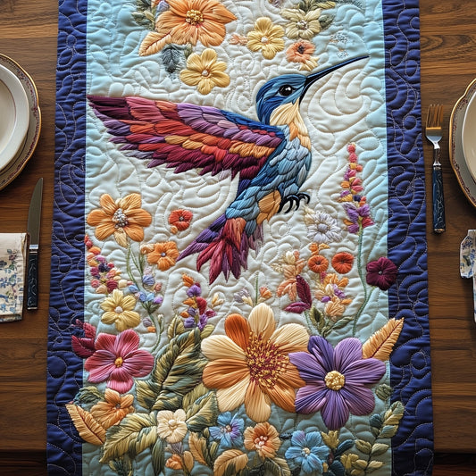 Hummingbird Heaven Quilted Table Runner GFTOHD6555