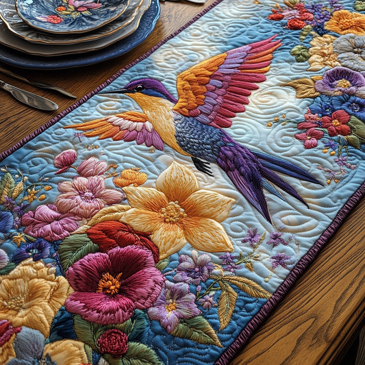 Hummingbird Heaven Quilted Table Runner GFTOHD6557