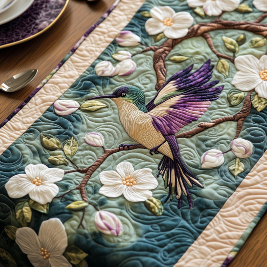 Hummingbird Paradise Quilted Table Runner GFTOHD6560