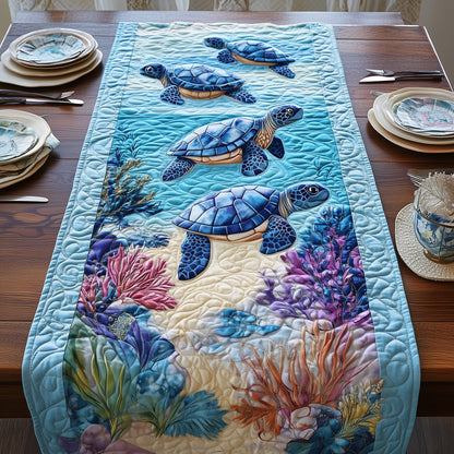 Tropical Turtle Dreams Quilted Table Runner GFTOHD6619