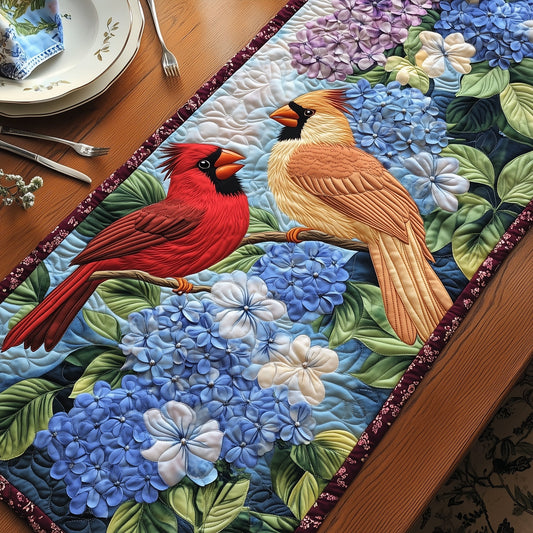 Love Among the Hydrangeas Quilted Table Runner GFTOHD6655