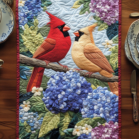 Love Among the Hydrangeas Quilted Table Runner GFTOHD6656