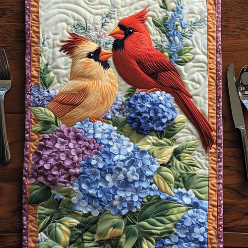 Love Among the Hydrangeas Quilted Table Runner GFTOHD6657