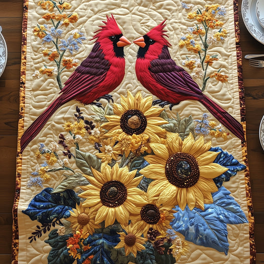 The Sunflower Perch Quilted Table Runner GFTOHD6658
