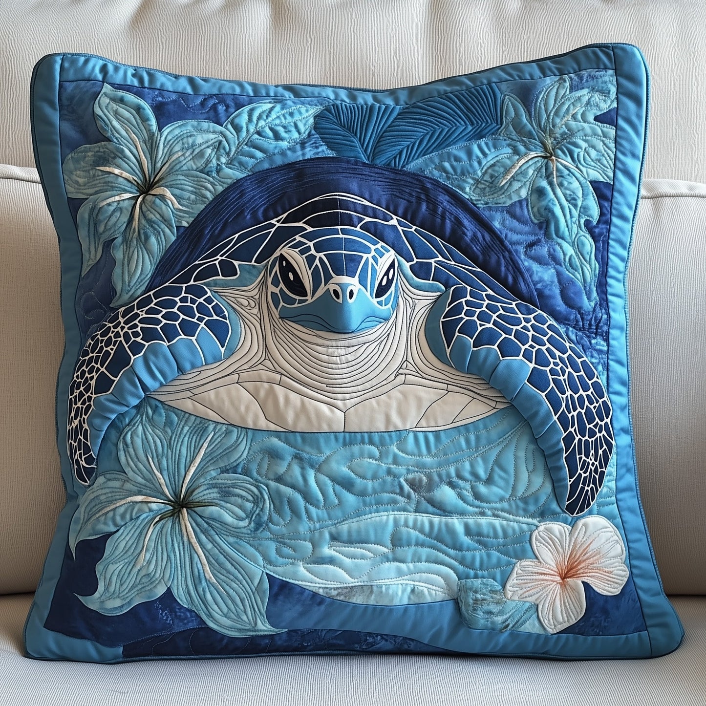 Tropical Turtle Dreams Quilted Pillow Case GFTOHD6775