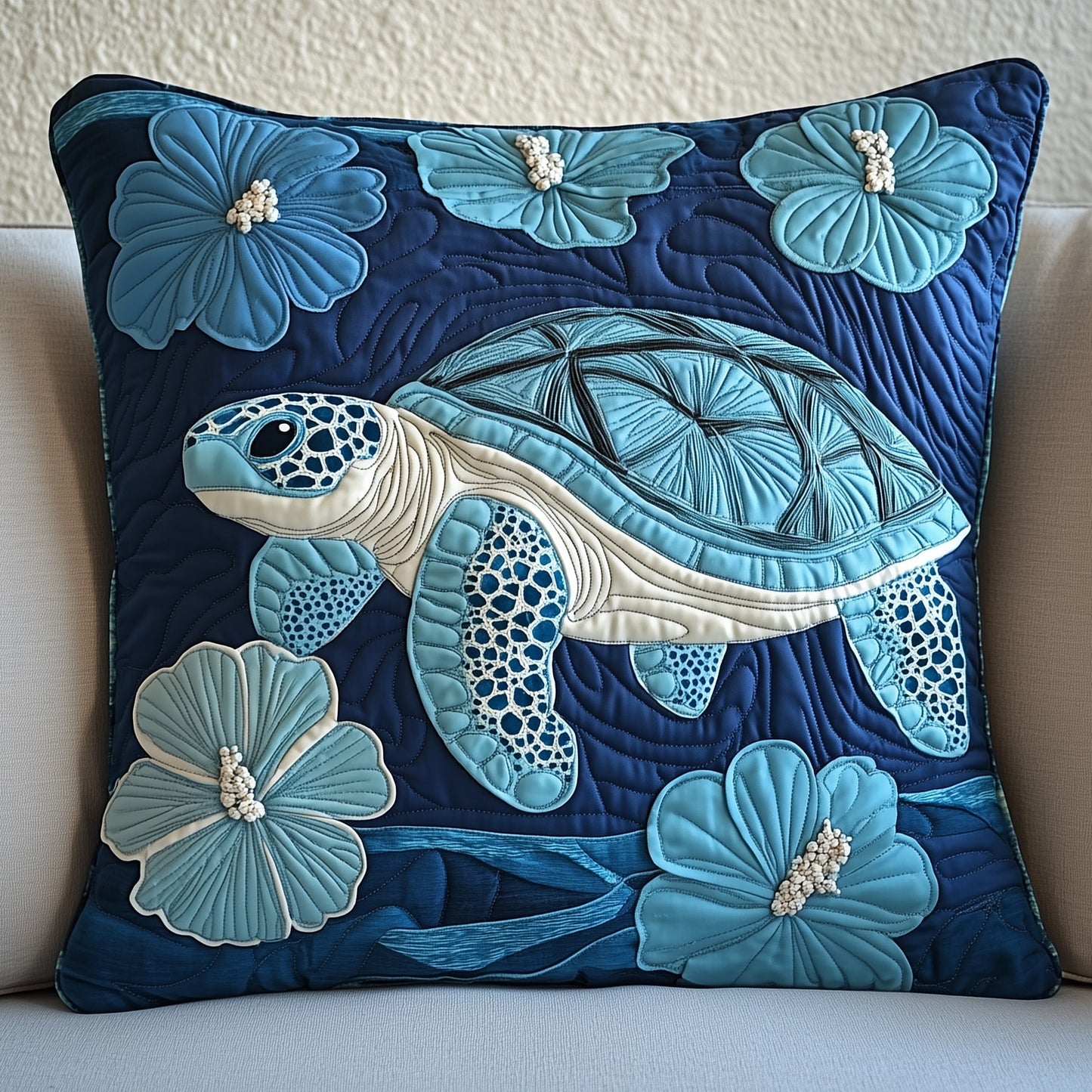 Tropical Turtle Dreams Quilted Pillow Case GFTOHD6776