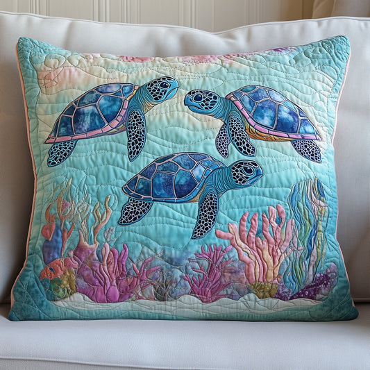 Tropical Turtle Dreams Quilted Pillow Case GFTOHD6781