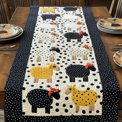 Happy Sheepland Quilted Table Runner GFTOHD6835