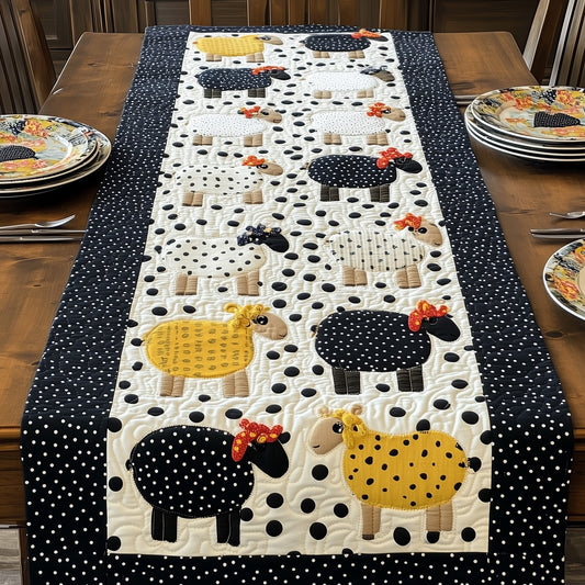 Happy Sheepland Quilted Table Runner GFTOHD6835
