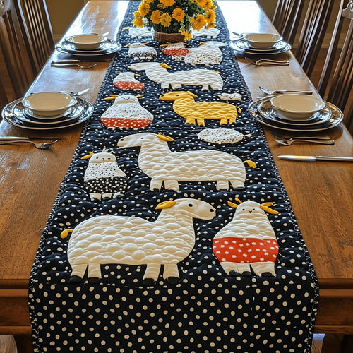 Happy Sheepland Quilted Table Runner GFTOHD6842