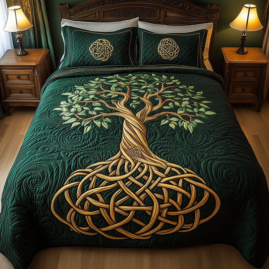 Golden Tree Of Life Duvet Cover Set GFTOHD6845