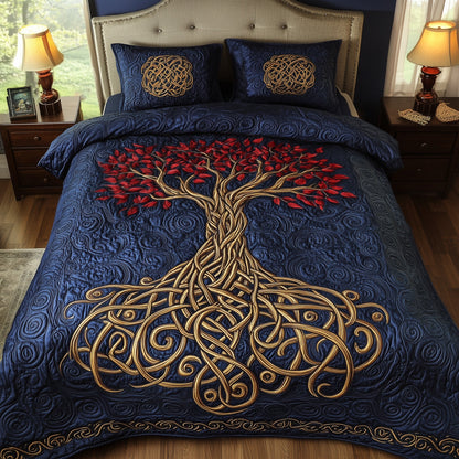 Golden Tree Of Life Duvet Cover Set GFTOHD6849