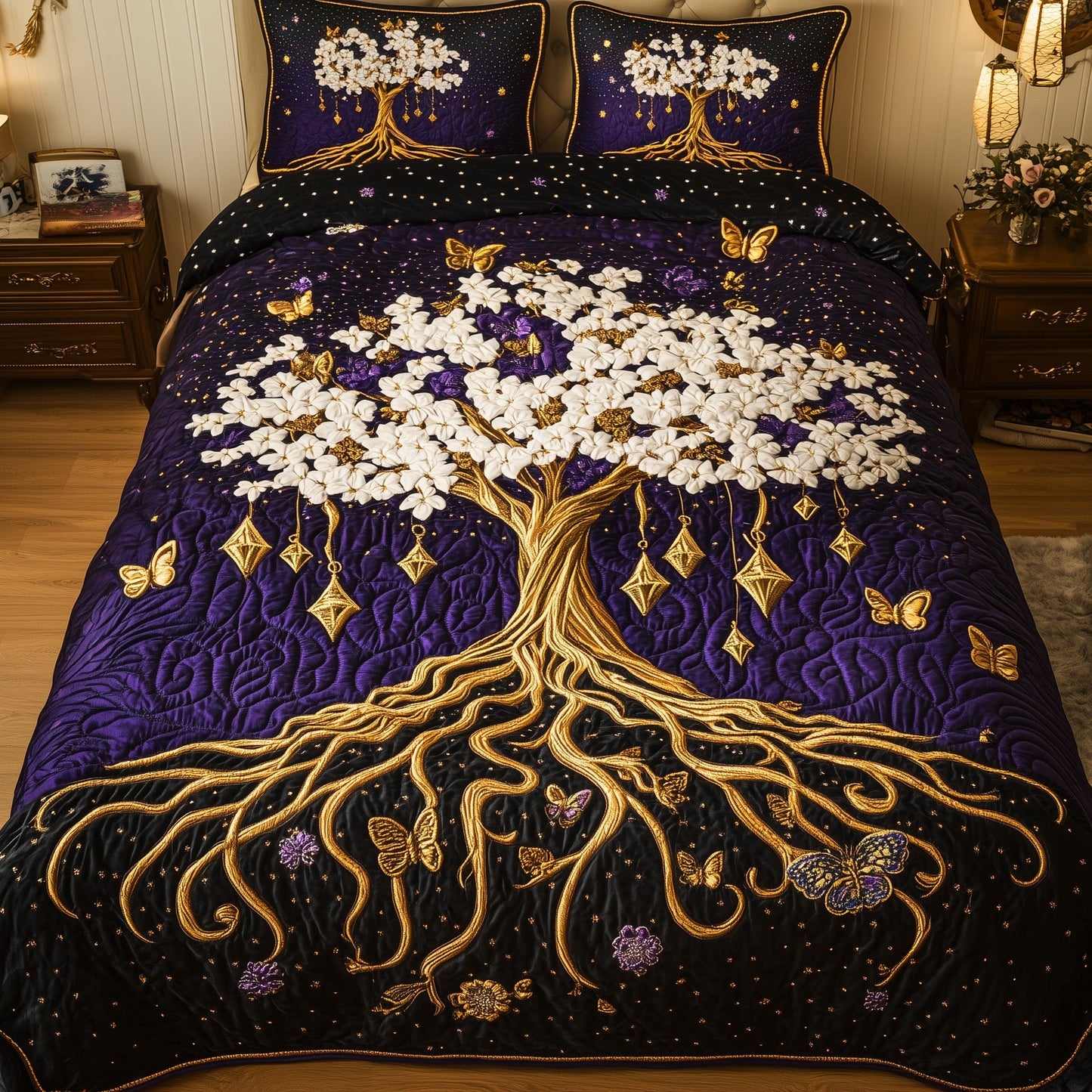 Tree of Celestial Dreams Duvet Cover Set GFTOHD6852