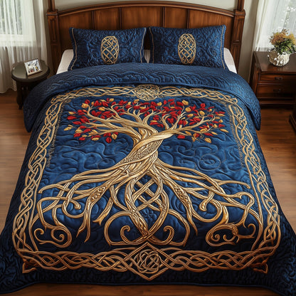 Golden Tree Of Life Duvet Cover Set GFTOHD6860