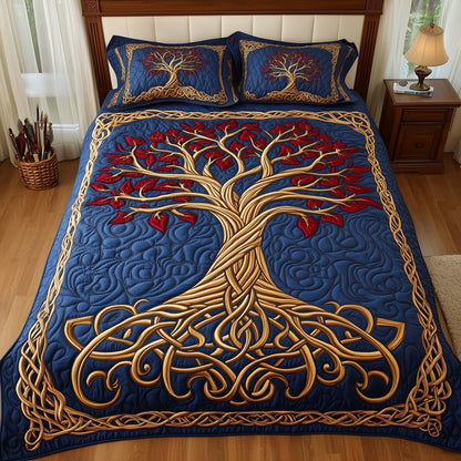 Golden Tree Of Life Duvet Cover Set GFTOHD6861