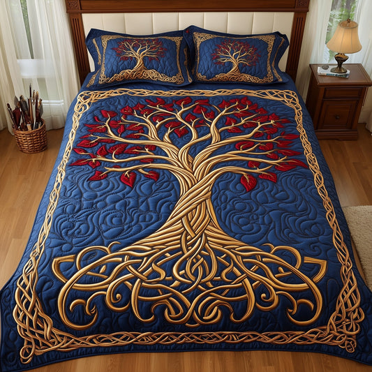 Golden Tree Of Life Duvet Cover Set GFTOHD6861