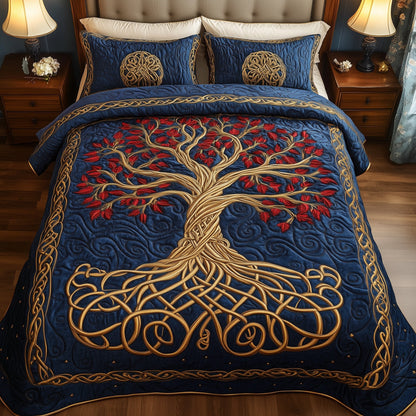 Golden Tree Of Life Duvet Cover Set GFTOHD6862